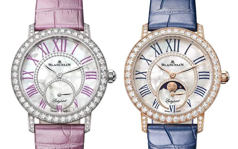 Blancpain推出Ladybird Colors小秒針腕表和月相腕表：春日色彩-復(fù)刻表