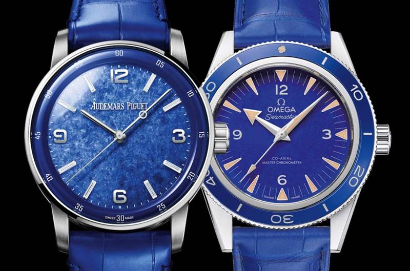 百萬價格寶石面盤自動三針表AP CODE 11.59與歐米茄海馬300米比較-復刻表