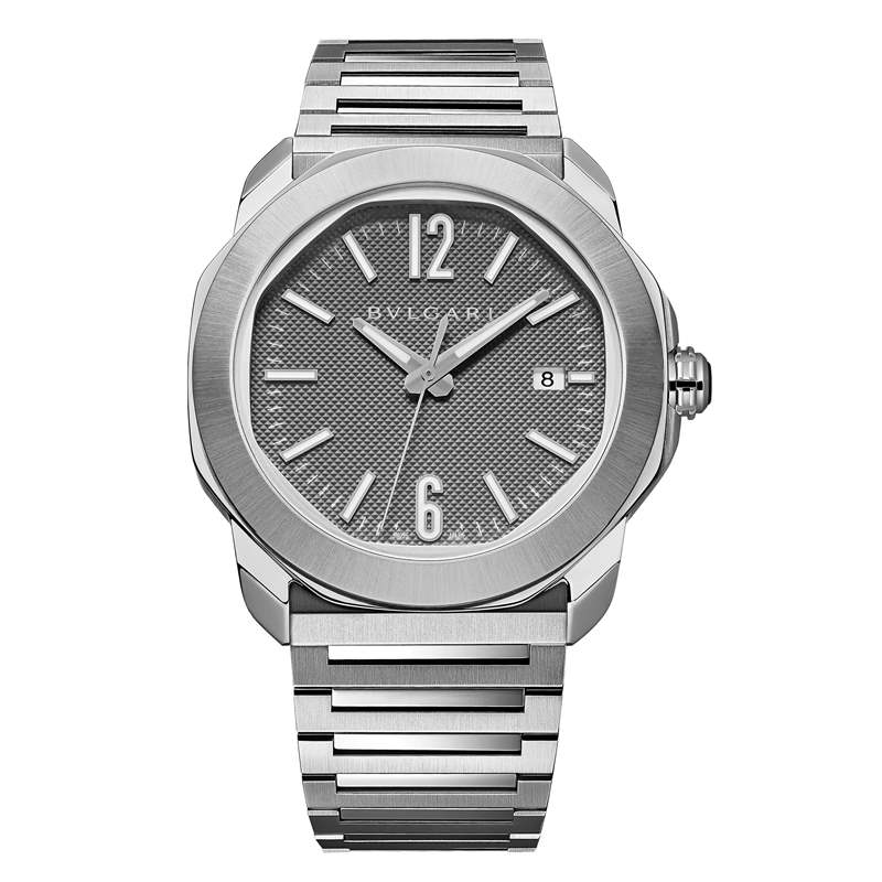 寶格麗推出全新Octo Roma系列腕表：巴黎釘紋表盤、中央飛行陀飛輪、虎眼石鑲嵌機芯-復刻表