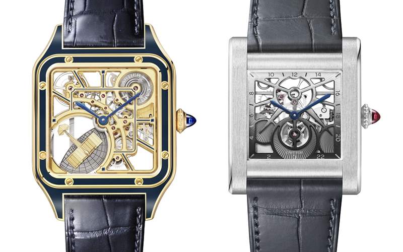 Cartier新品亮點(diǎn)：Santos-Dumont鏤空「小飛機(jī)」擺陀，Tank Normale 24小時顯示，Tank Louis Cartier三色金馬賽克-復(fù)刻表