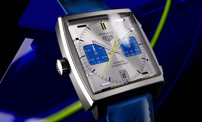 法國(guó)賽車藍(lán)來(lái)了，TAG Heuer Monaco計(jì)時(shí)碼表限量新色亮相-復(fù)刻表