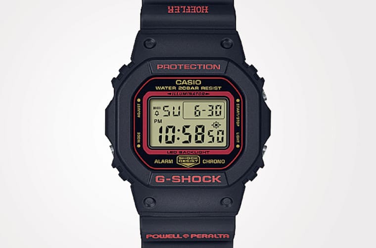 G-SHOCK與滑板冠軍選手、品牌三方聯(lián)名DW-5600方表散發(fā)濃濃街頭藝術(shù)風(fēng)格-復(fù)刻表