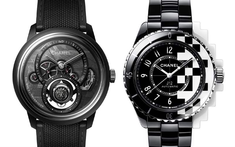 Chanel香奈兒新品亮點:Monsieur de Chanel隕石盤陀飛輪,J12 Cyber??netic黑白像素-復刻表