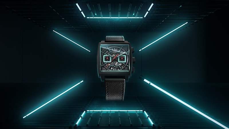 TAG Heuer 3款新Monaco防水計時手表鏤空透底配松綠飾面極吸睛-復(fù)刻表