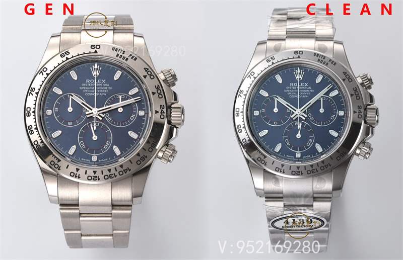 Clean廠(chǎng)116509白金藍(lán)鋼迪對(duì)比正品怎么樣,C廠(chǎng)藍(lán)貓迪真假對(duì)比評(píng)測(cè)-復(fù)刻表