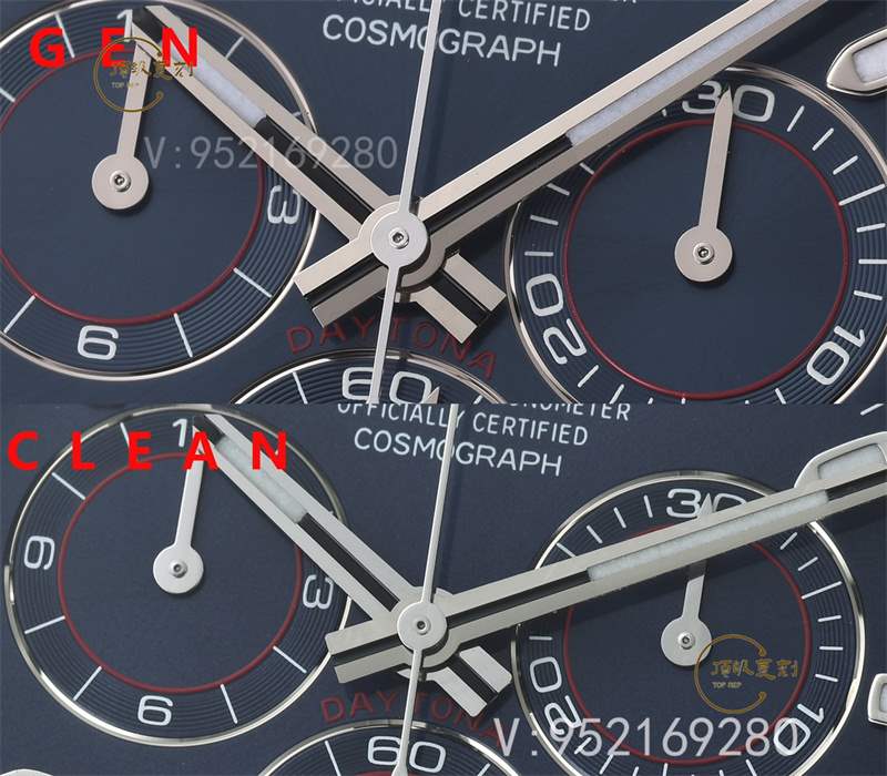 Clean廠(chǎng)116509白金藍(lán)鋼迪對(duì)比正品怎么樣,C廠(chǎng)藍(lán)貓迪真假對(duì)比評(píng)測(cè)-復(fù)刻表