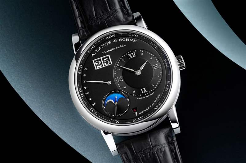 朗格Lange 1萬年歷新添鉑金黑面款式-復刻表