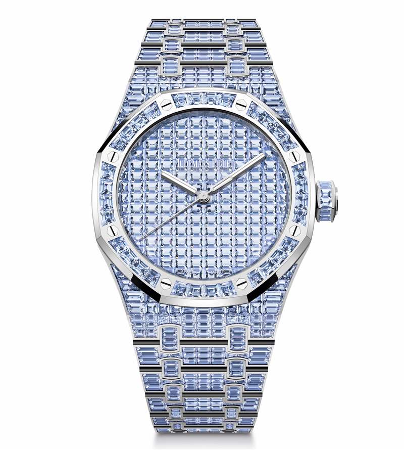 愛彼推出Royal Oak Selfwinding Rainbow Sets珠寶腕表：彩色寶石鑲嵌-復刻表