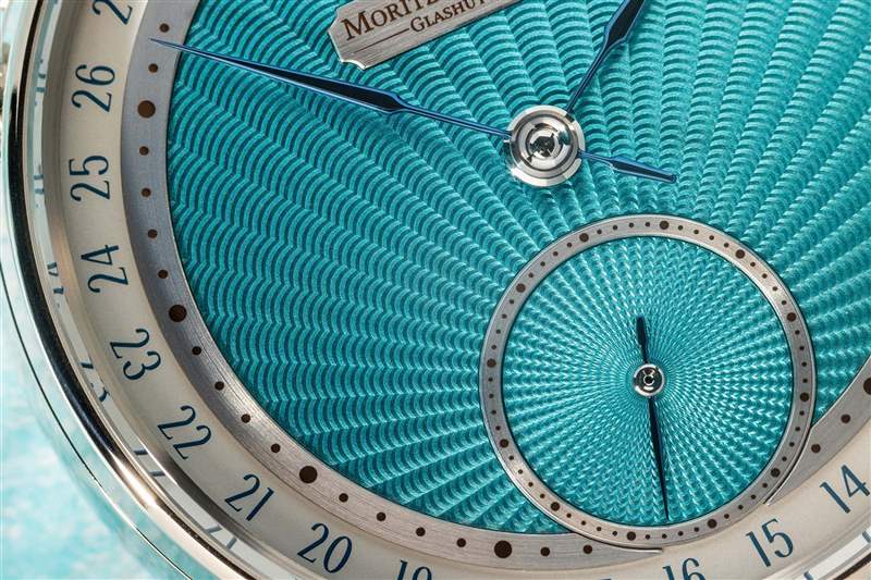Moritz Grossmann推出Date Turquoise小三針日歷腕表：綠松石色璣鏤紋表盤-復(fù)刻表