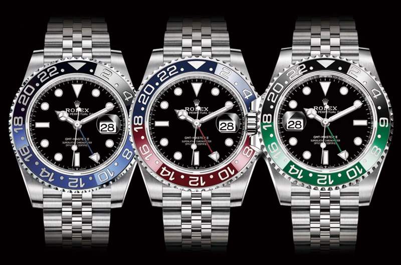 勞力士鋼殼GMT-Master II百事圈10月底行情小漲、藍(lán)黑圈起起伏伏、綠黑圈價(jià)格持續(xù)跌-復(fù)刻表