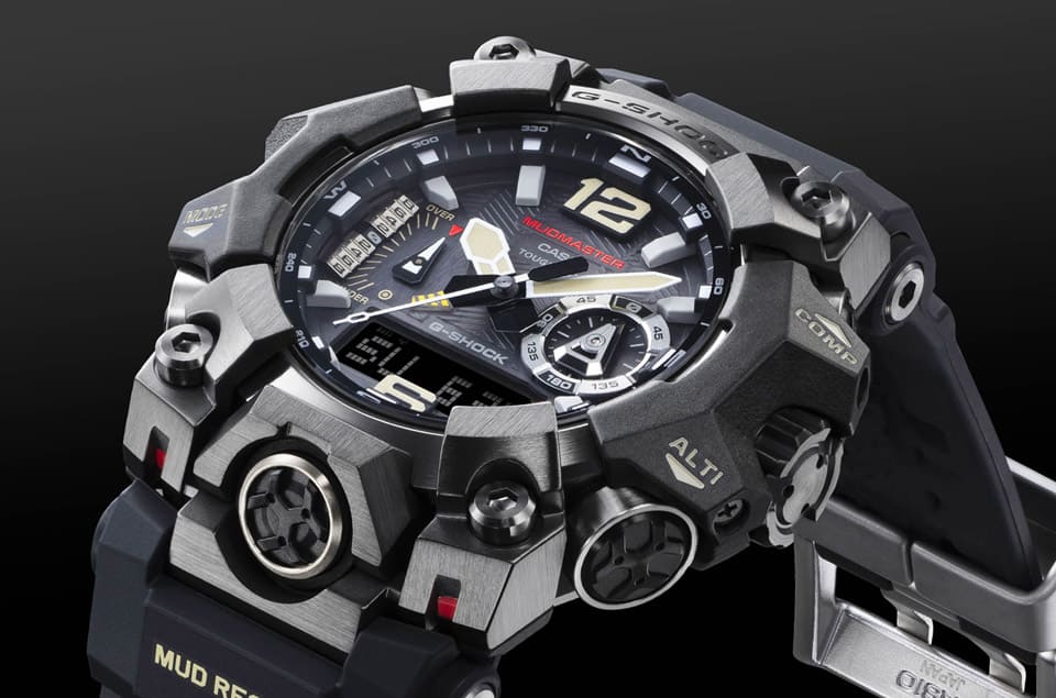 G-SHOCK MUDMASTER金屬搭碳纖維樹脂強(qiáng)化保護(hù)性內(nèi)建三重感測器探險(xiǎn)很放心-復(fù)刻表