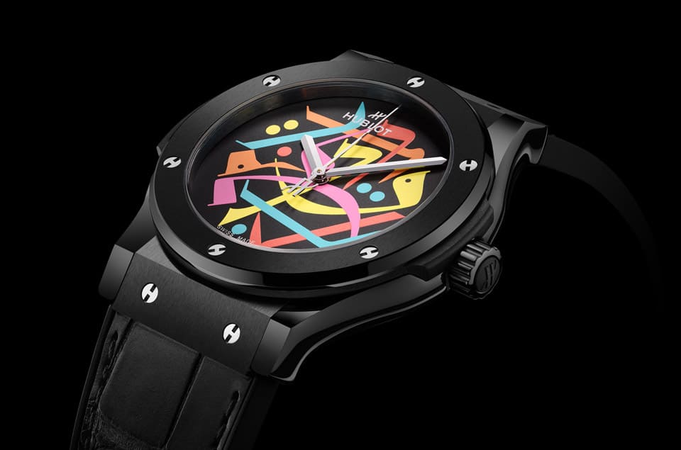 HUBLOT經典融合黑陶瓷迪拜特別款 “鬼畫符” 有一個特殊含義-復刻表