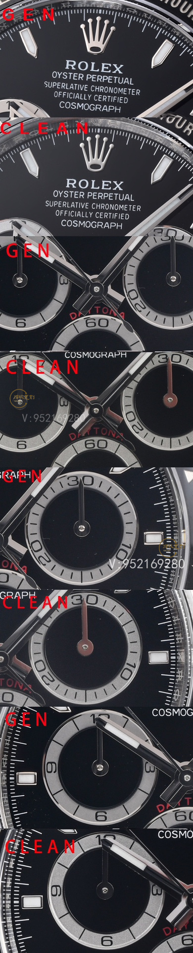Clean廠C廠勞力士4131黑陶迪126500ln手表對比正品怎么樣-復(fù)刻表