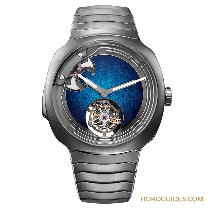 大明火琺瑯煙燻面加身，亨利慕時(shí)三問疾速者三問報(bào)時(shí)陀飛輪藍(lán)色琺瑯概念腕表奪目登場-復(fù)刻表