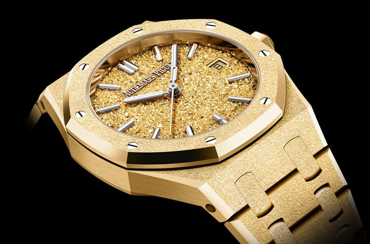 愛彼皇家橡樹系列再添新作：霜金自動表的璀璨工藝-復刻表