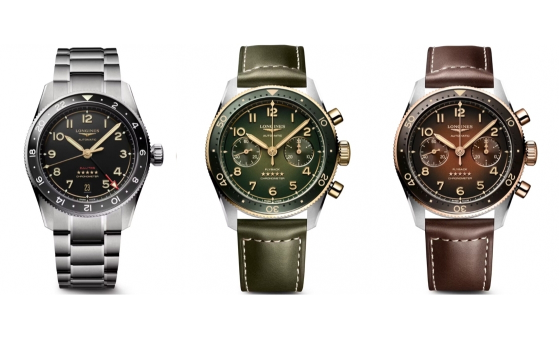 LONGINES Spirit再掀熱潮！ Spirit Zulu Time鈦金屬腕表與計(jì)時(shí)秒表間金新色登場-復(fù)刻表